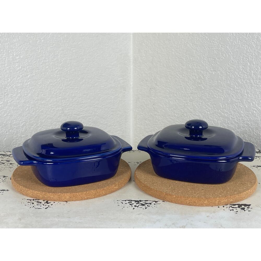 Chantal Ceramic 1/2 Quart Casserole Dish Baking Set  x2